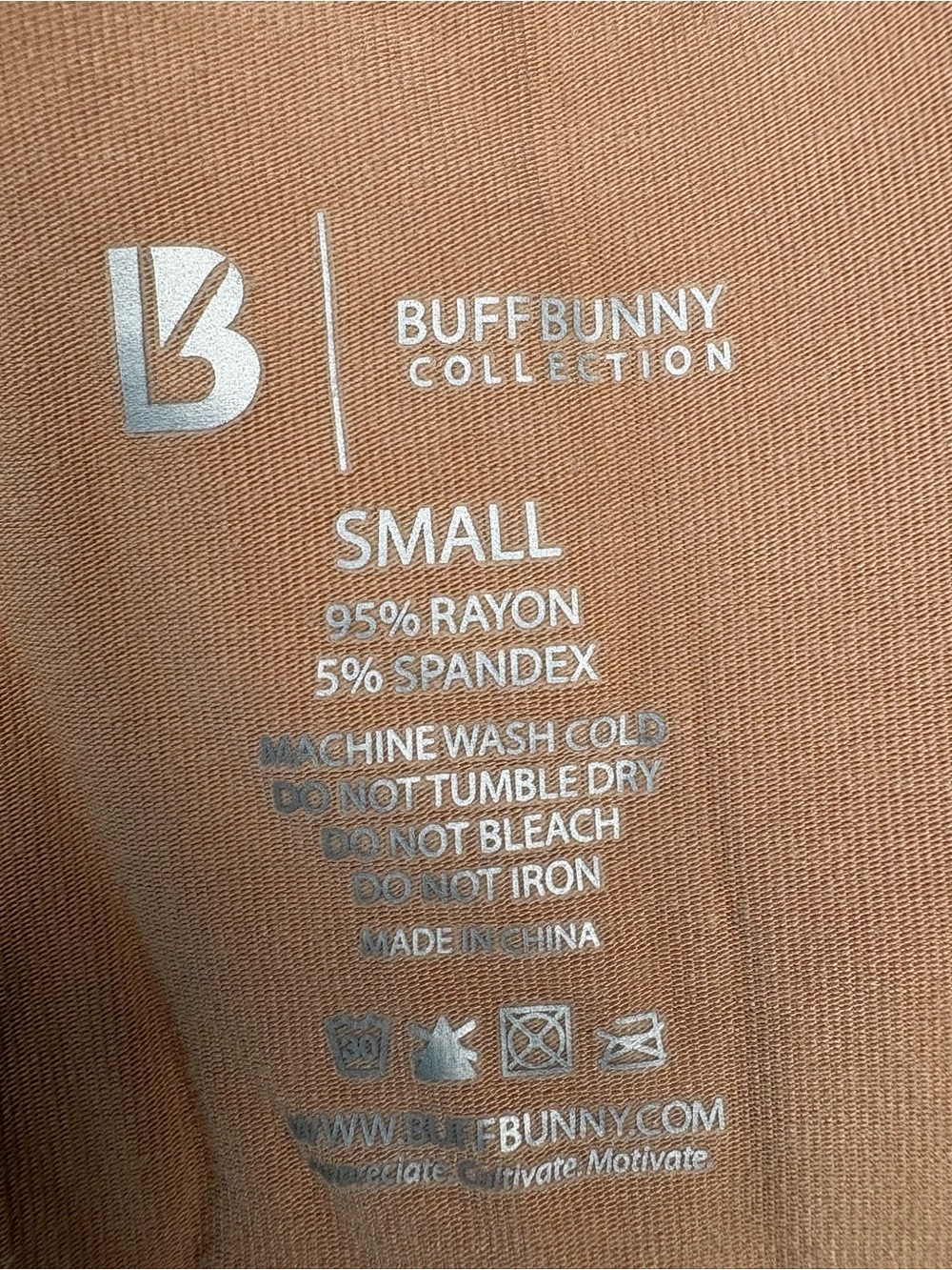 BuffBunny Collection Rust Orange Racerback Tank Top - Picture 3 of 3